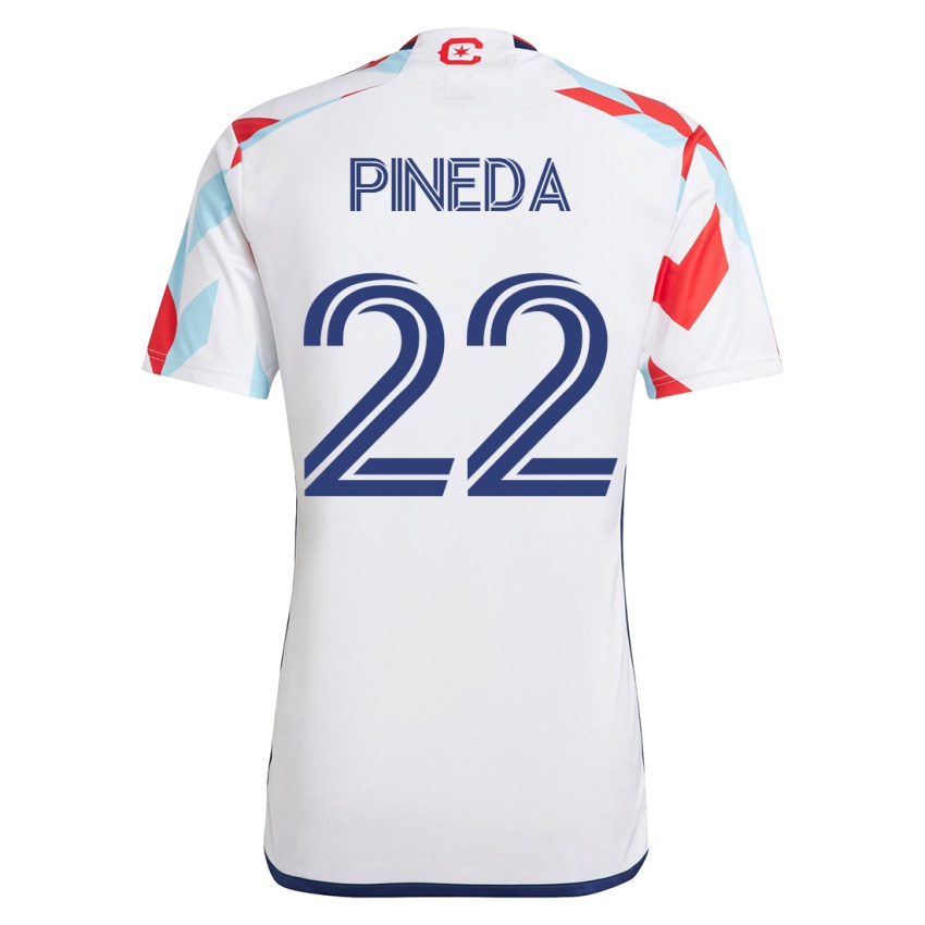 Dětské Mauricio Pineda #22 Bílá Modrá Daleko Hráčské Dresy 2023/24 Dres