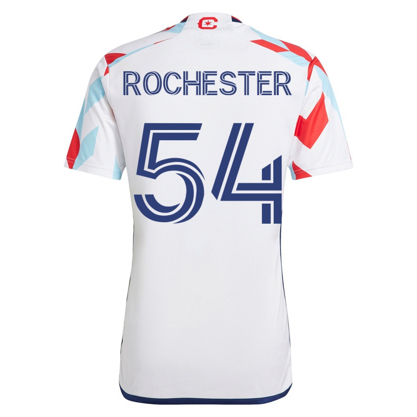 Dětské Lamonth Rochester #54 Bílá Modrá Daleko Hráčské Dresy 2023/24 Dres