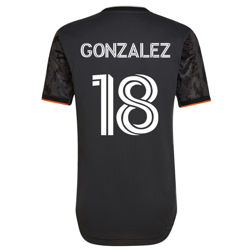 Dětské Diego Gonzalez #18 Černá Daleko Hráčské Dresy 2023/24 Dres