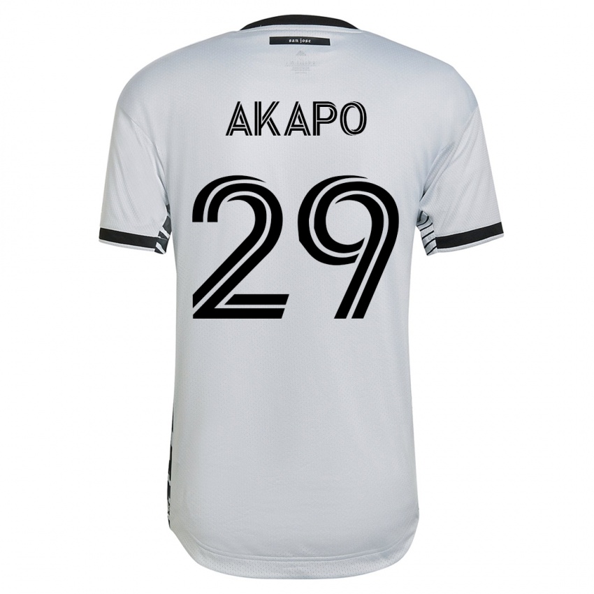 Dětské Carlos Akapo #29 Bílý Daleko Hráčské Dresy 2023/24 Dres