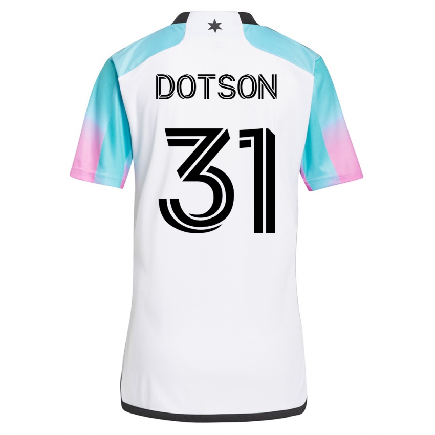 Dětské Hassani Dotson #31 Bílý Daleko Hráčské Dresy 2023/24 Dres