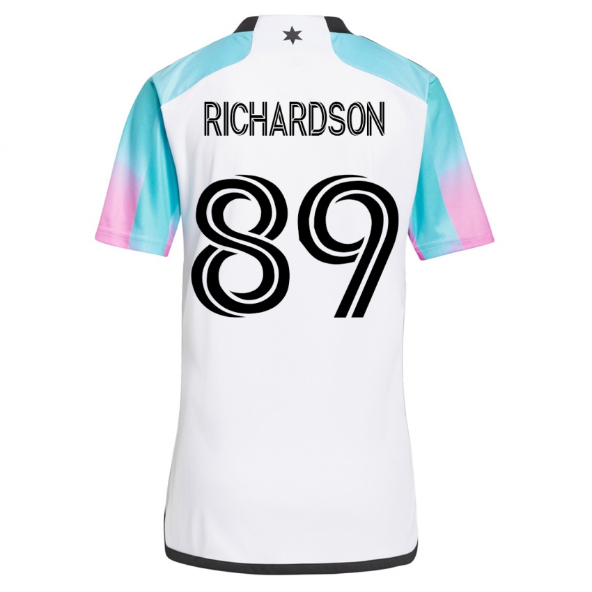 Dětské Nick Richardson #89 Bílý Daleko Hráčské Dresy 2023/24 Dres