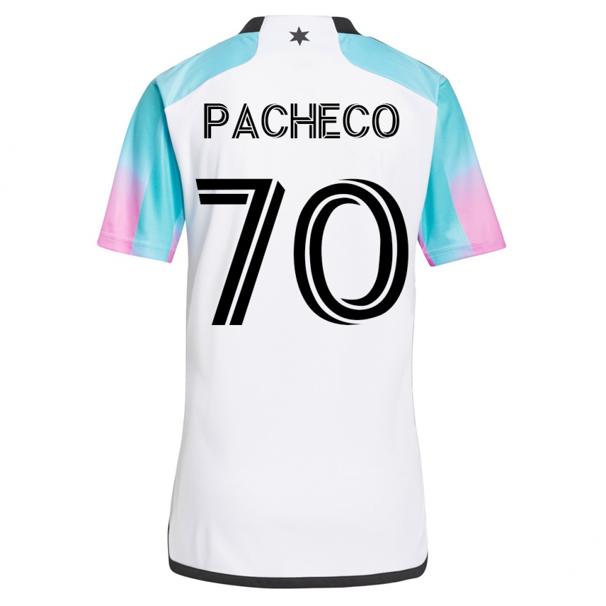 Dětské Diogo Pacheco #70 Bílý Daleko Hráčské Dresy 2023/24 Dres