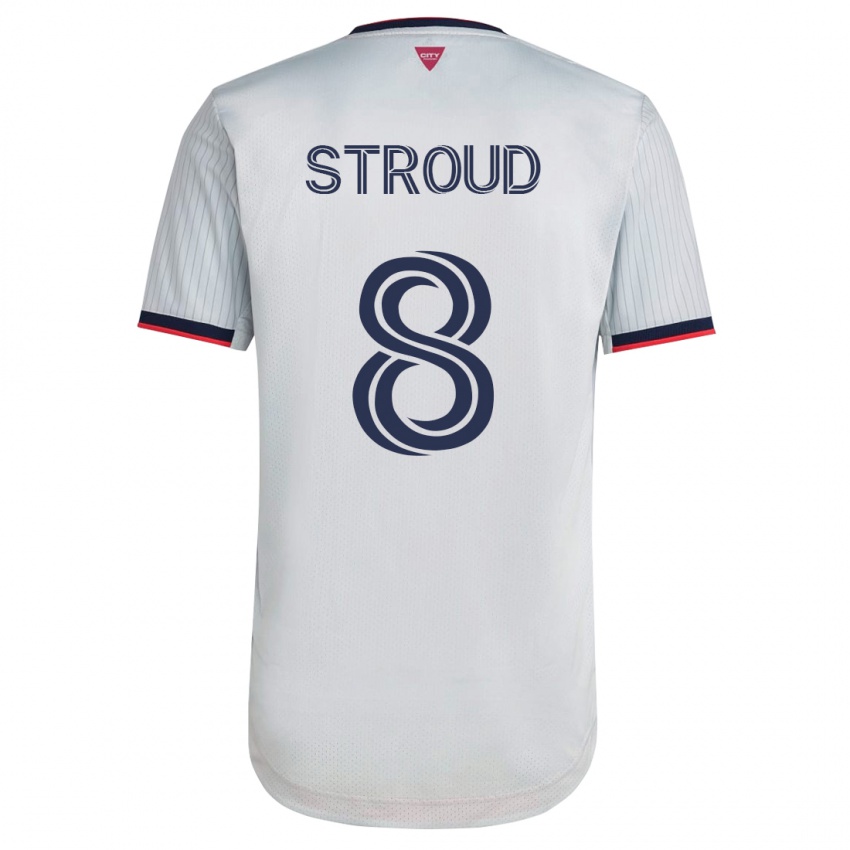 Dětské Jared Stroud #8 Bílý Daleko Hráčské Dresy 2023/24 Dres