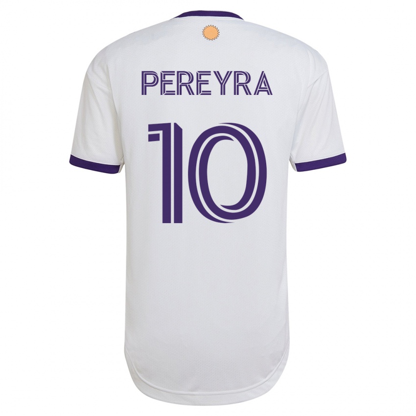 Dětské Mauricio Pereyra #10 Bílý Daleko Hráčské Dresy 2023/24 Dres