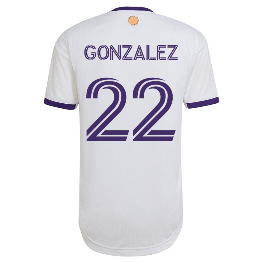 Dětské Gastón González #22 Bílý Daleko Hráčské Dresy 2023/24 Dres