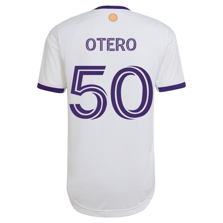 Dětské Javier Otero #50 Bílý Daleko Hráčské Dresy 2023/24 Dres