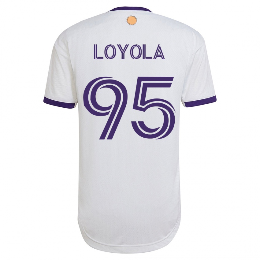 Dětské Favian Loyola #95 Bílý Daleko Hráčské Dresy 2023/24 Dres