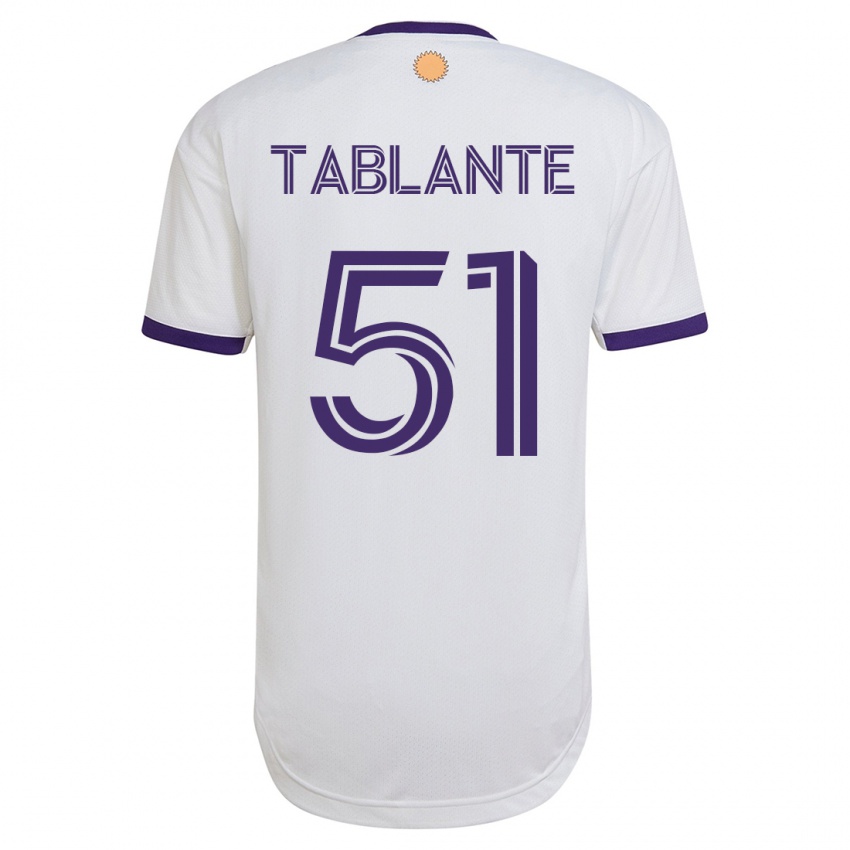 Dětské Moises Tablante #51 Bílý Daleko Hráčské Dresy 2023/24 Dres