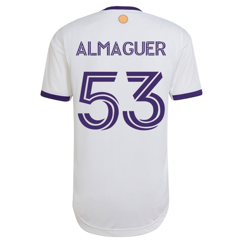 Dětské Jorge Almaguer #53 Bílý Daleko Hráčské Dresy 2023/24 Dres