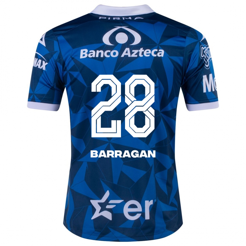 Dětské Martín Barragán #28 Modrý Daleko Hráčské Dresy 2023/24 Dres