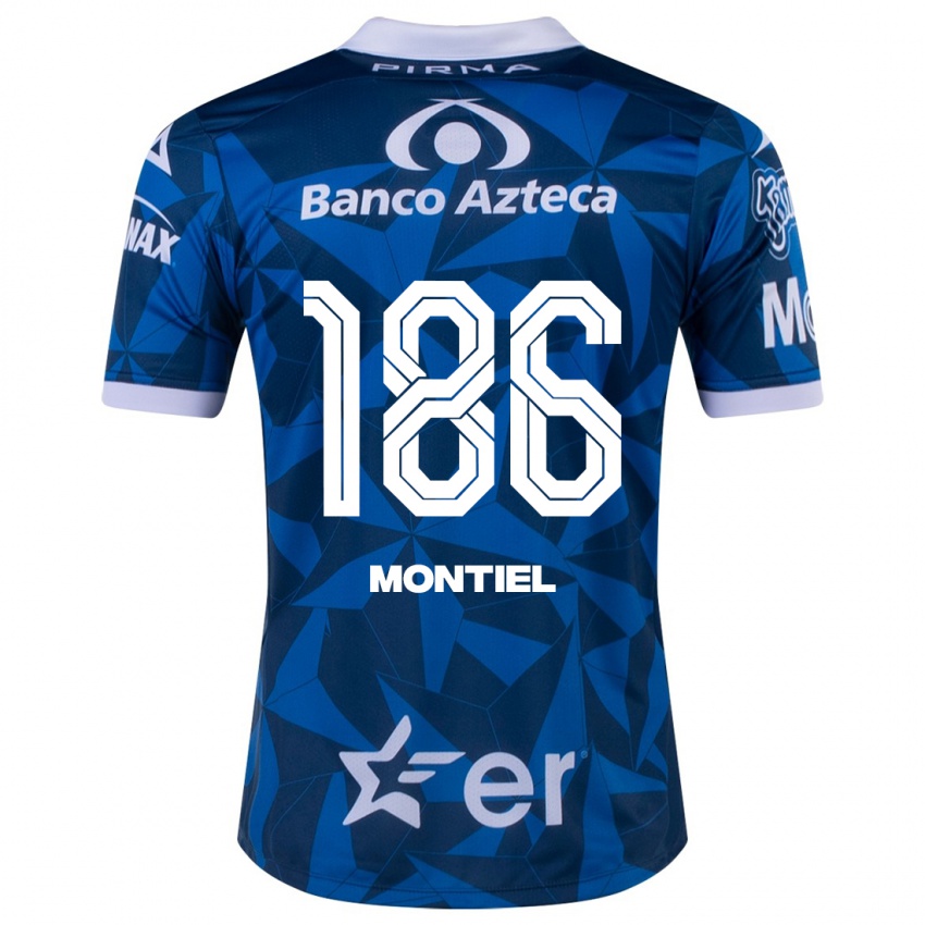 Dětské Santiago Montiel #186 Modrý Daleko Hráčské Dresy 2023/24 Dres