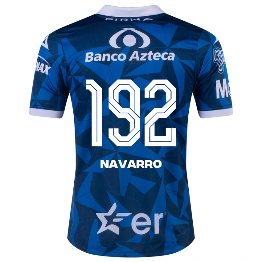 Dětské Eduardo Navarro #192 Modrý Daleko Hráčské Dresy 2023/24 Dres