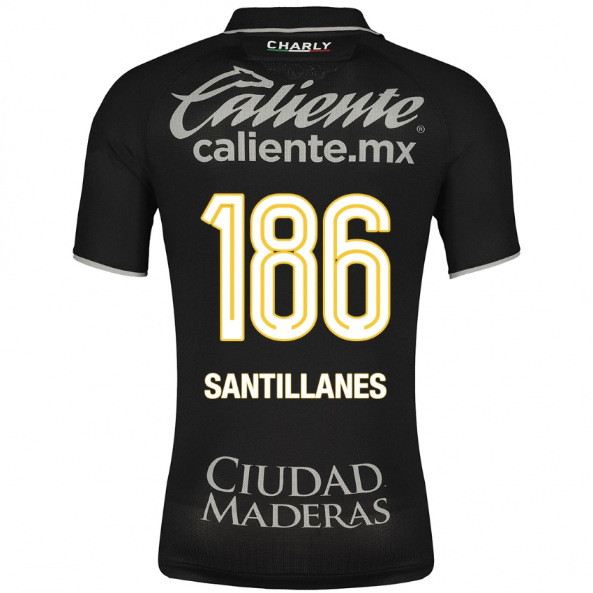 Dětské Antonio Santillanes #186 Černá Daleko Hráčské Dresy 2023/24 Dres