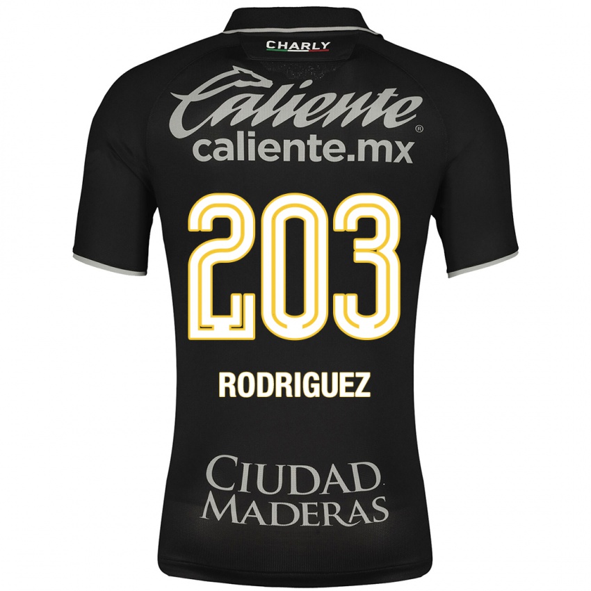 Dětské César Rodríguez #203 Černá Daleko Hráčské Dresy 2023/24 Dres