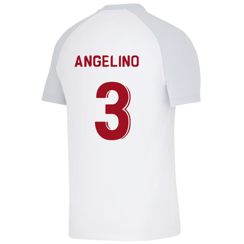 Dětské Angelino #3 Bílý Daleko Hráčské Dresy 2023/24 Dres