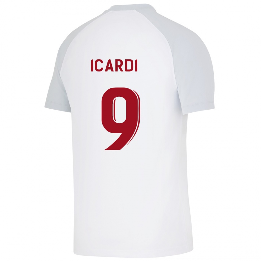 Dětské Mauro Icardi #9 Bílý Daleko Hráčské Dresy 2023/24 Dres