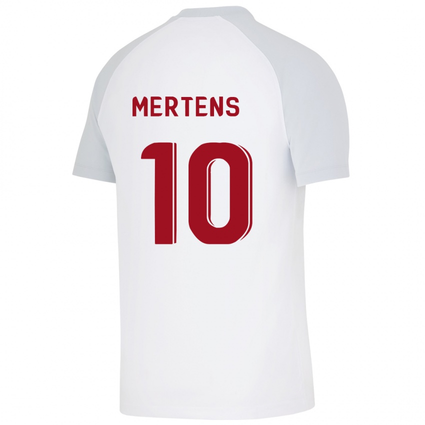 Dětské Dries Mertens #10 Bílý Daleko Hráčské Dresy 2023/24 Dres