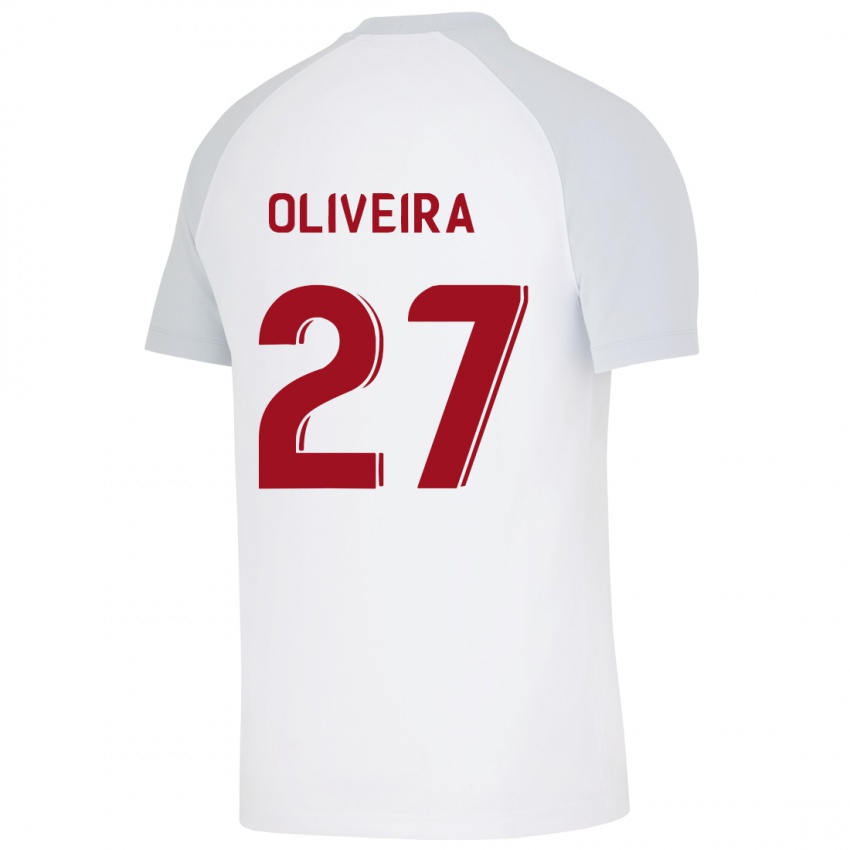 Dětské Sergio Oliveira #27 Bílý Daleko Hráčské Dresy 2023/24 Dres