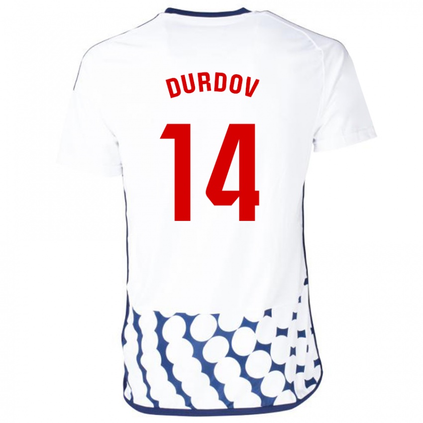 Dětské Ivan Durdov #14 Bílý Daleko Hráčské Dresy 2023/24 Dres