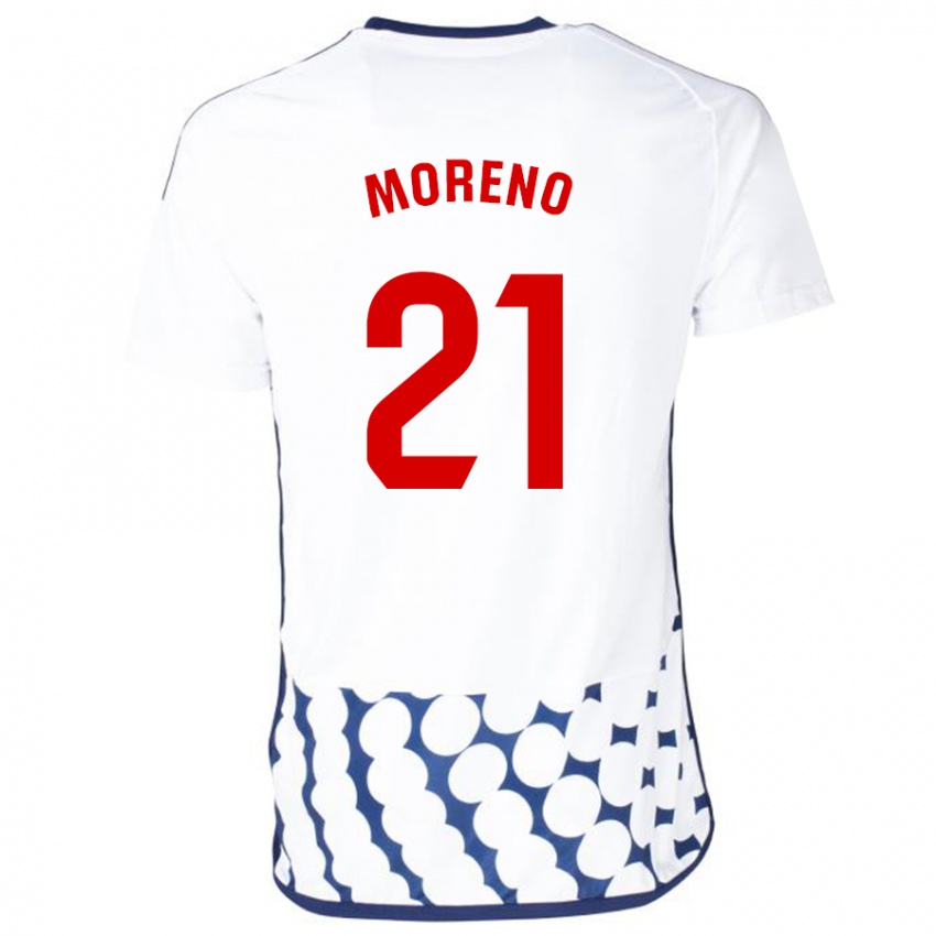 Dětské Diego Moreno #21 Bílý Daleko Hráčské Dresy 2023/24 Dres