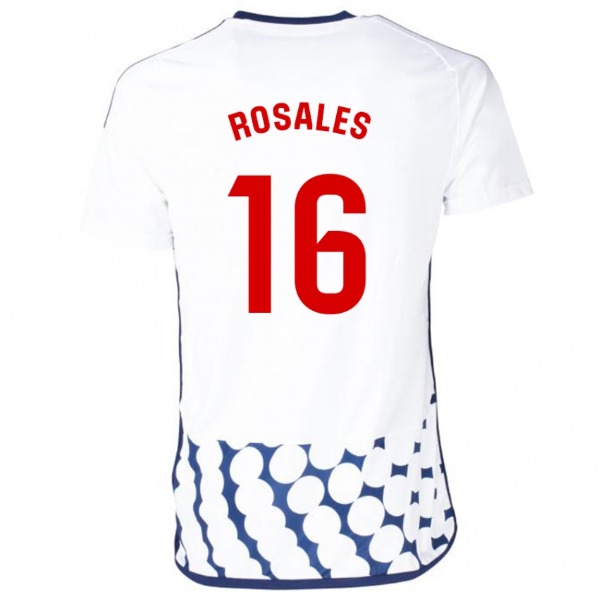 Dětské Diego Rosales #16 Bílý Daleko Hráčské Dresy 2023/24 Dres