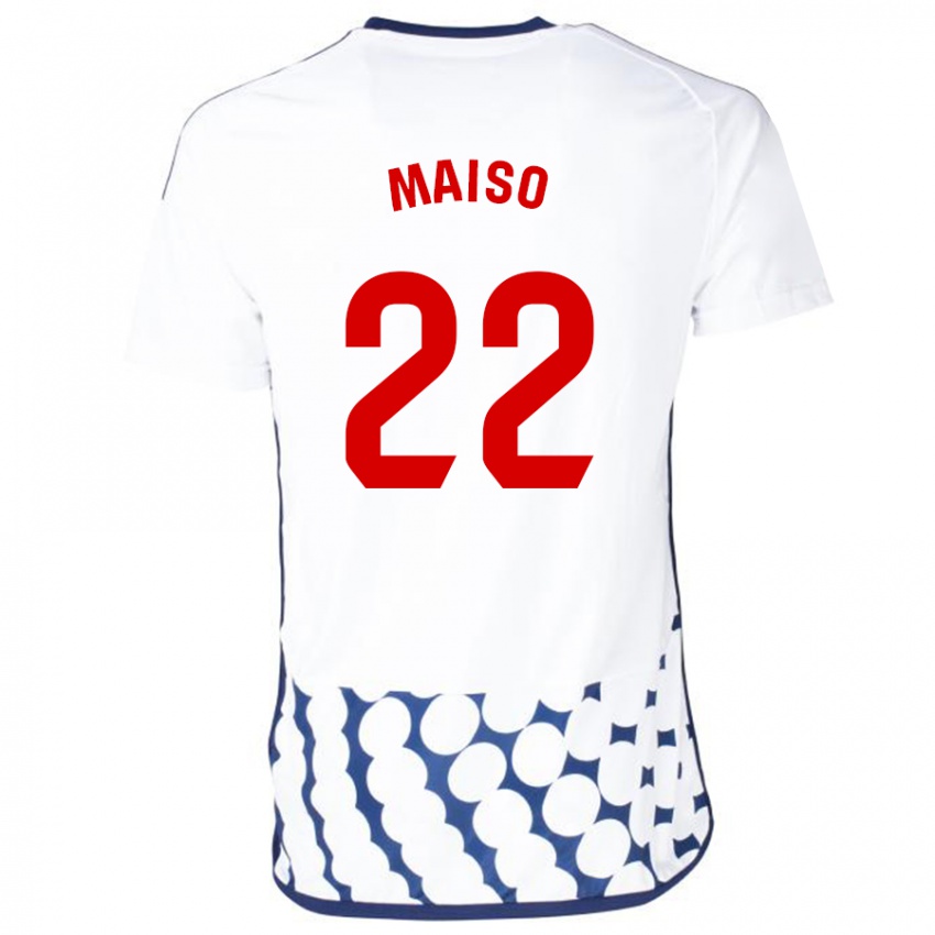 Dětské Álvaro Maiso #22 Bílý Daleko Hráčské Dresy 2023/24 Dres