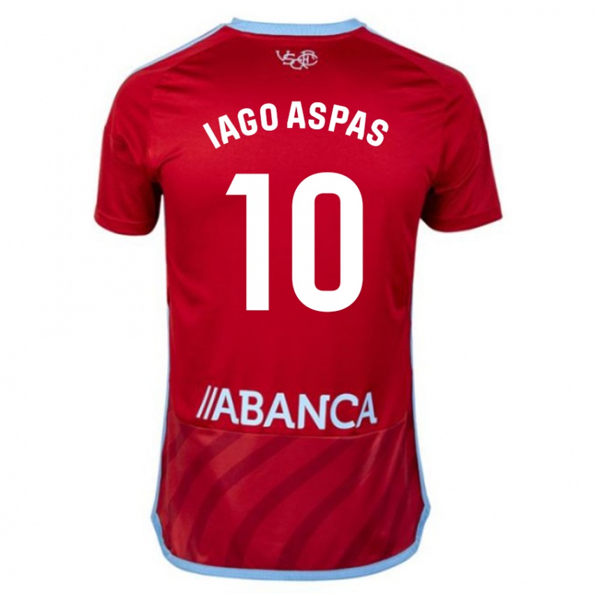 Dětské Iago Aspas #10 Červené Daleko Hráčské Dresy 2023/24 Dres