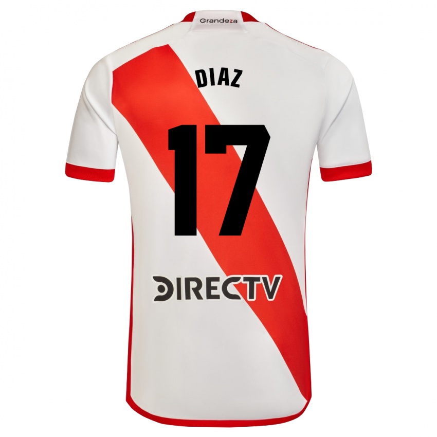 Pánské Paulo Diaz #17 Bílá Červená Domů Hráčské Dresy 2023/24 Dres