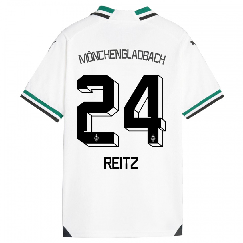 Pánské Tony Reitz #24 Bílá Zelená Domů Hráčské Dresy 2023/24 Dres