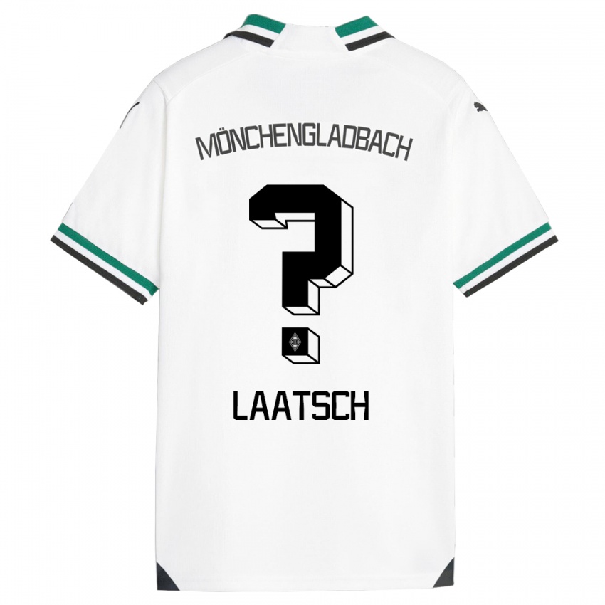 Pánské Leonard Laatsch #0 Bílá Zelená Domů Hráčské Dresy 2023/24 Dres