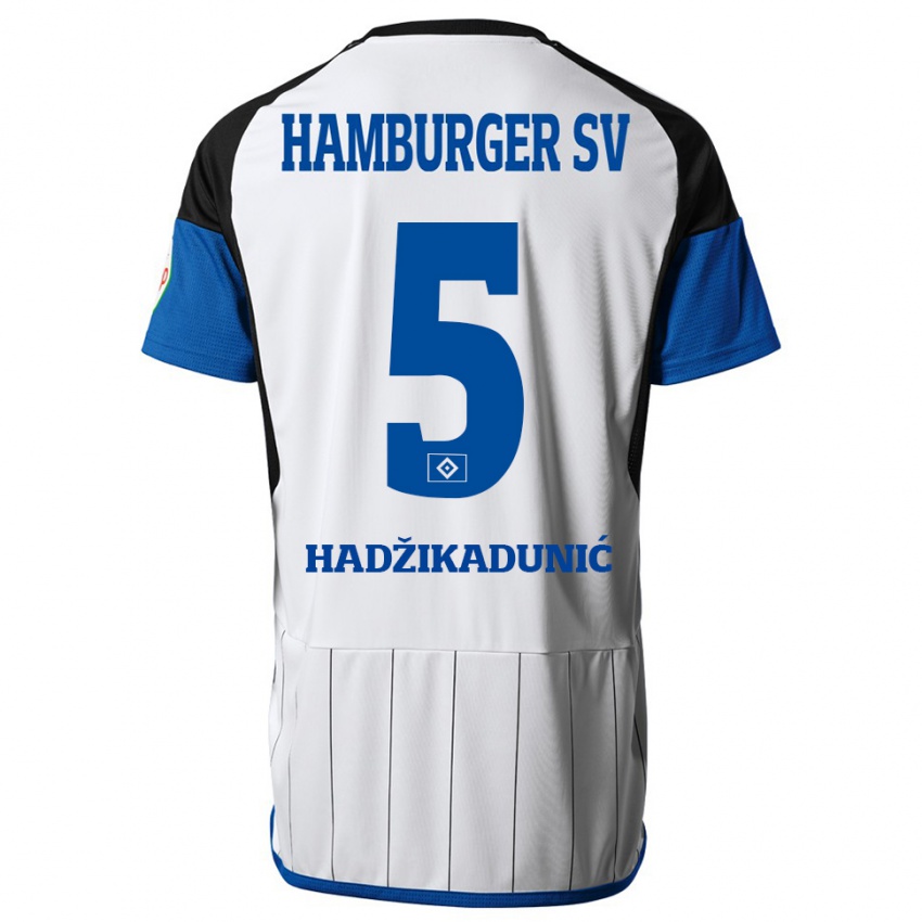 Pánské Dennis Hadzikadunic #5 Bílý Domů Hráčské Dresy 2023/24 Dres