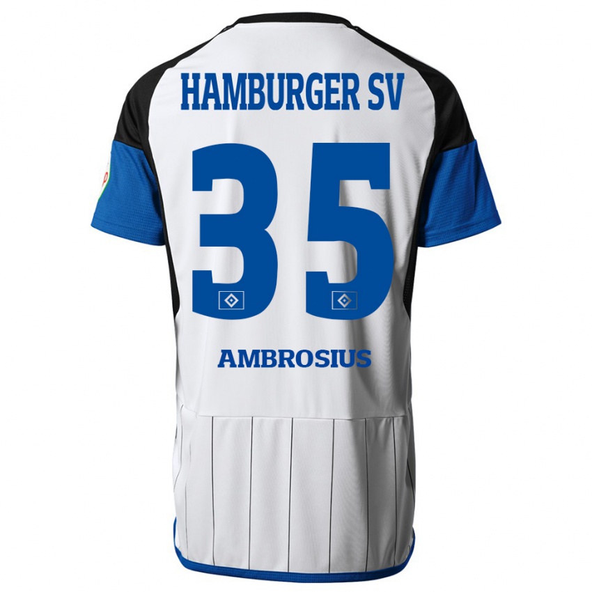 Pánské Stephan Ambrosius #35 Bílý Domů Hráčské Dresy 2023/24 Dres