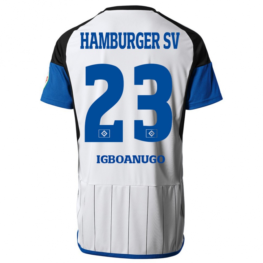 Pánské David Igboanugo #23 Bílý Domů Hráčské Dresy 2023/24 Dres