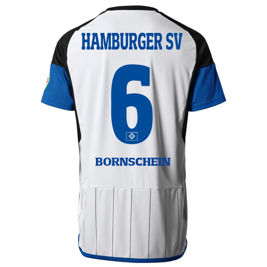 Pánské Lukas Bornschein #6 Bílý Domů Hráčské Dresy 2023/24 Dres