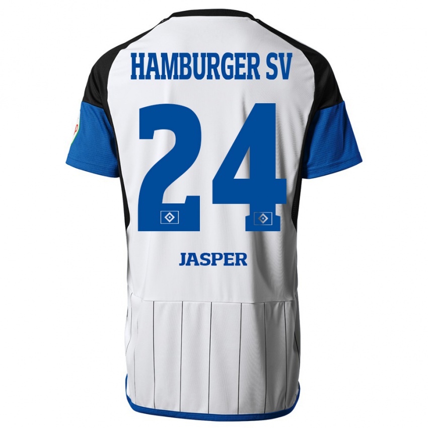 Pánské Jan-Lukas Jasper #24 Bílý Domů Hráčské Dresy 2023/24 Dres