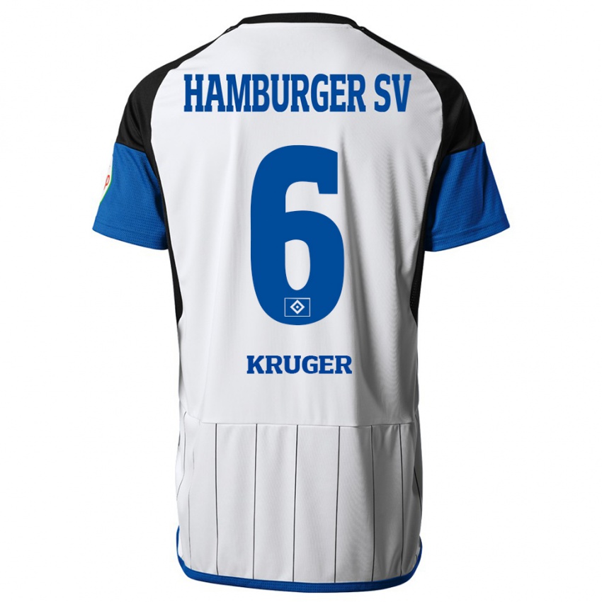 Pánské Artur Krüger #6 Bílý Domů Hráčské Dresy 2023/24 Dres