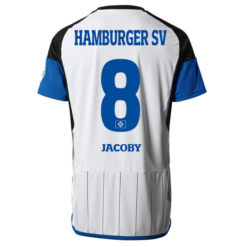 Pánské Leandro Jacoby #8 Bílý Domů Hráčské Dresy 2023/24 Dres