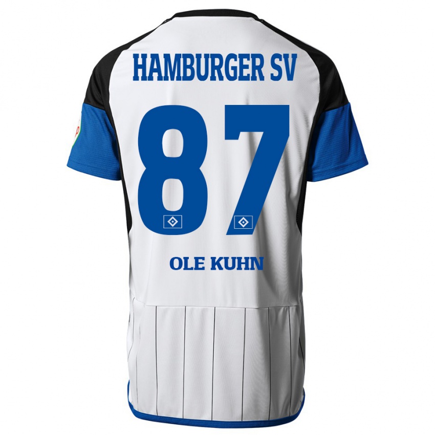 Pánské Niklas Ole Kühn #87 Bílý Domů Hráčské Dresy 2023/24 Dres