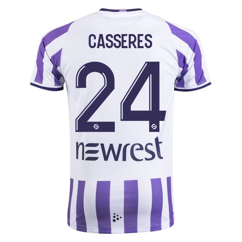 Pánské Cristian Cásseres Jr. #24 Bílý Domů Hráčské Dresy 2023/24 Dres