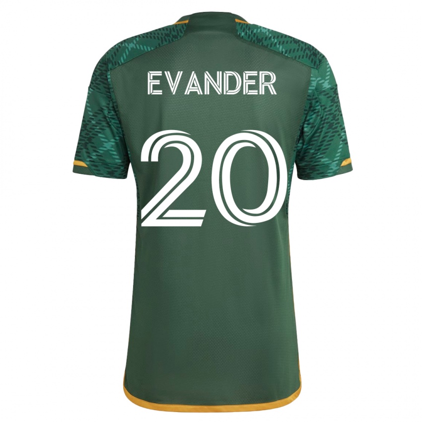 Pánské Evander #20 Zelená Domů Hráčské Dresy 2023/24 Dres