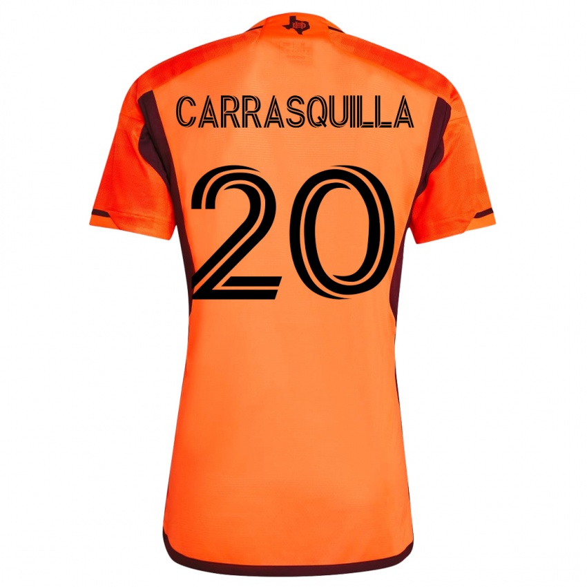 Pánské Adalberto Carrasquilla #20 Oranžový Domů Hráčské Dresy 2023/24 Dres