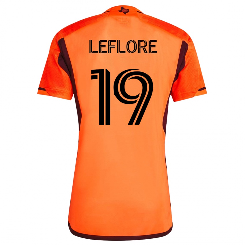 Pánské Isaiah Leflore #19 Oranžový Domů Hráčské Dresy 2023/24 Dres