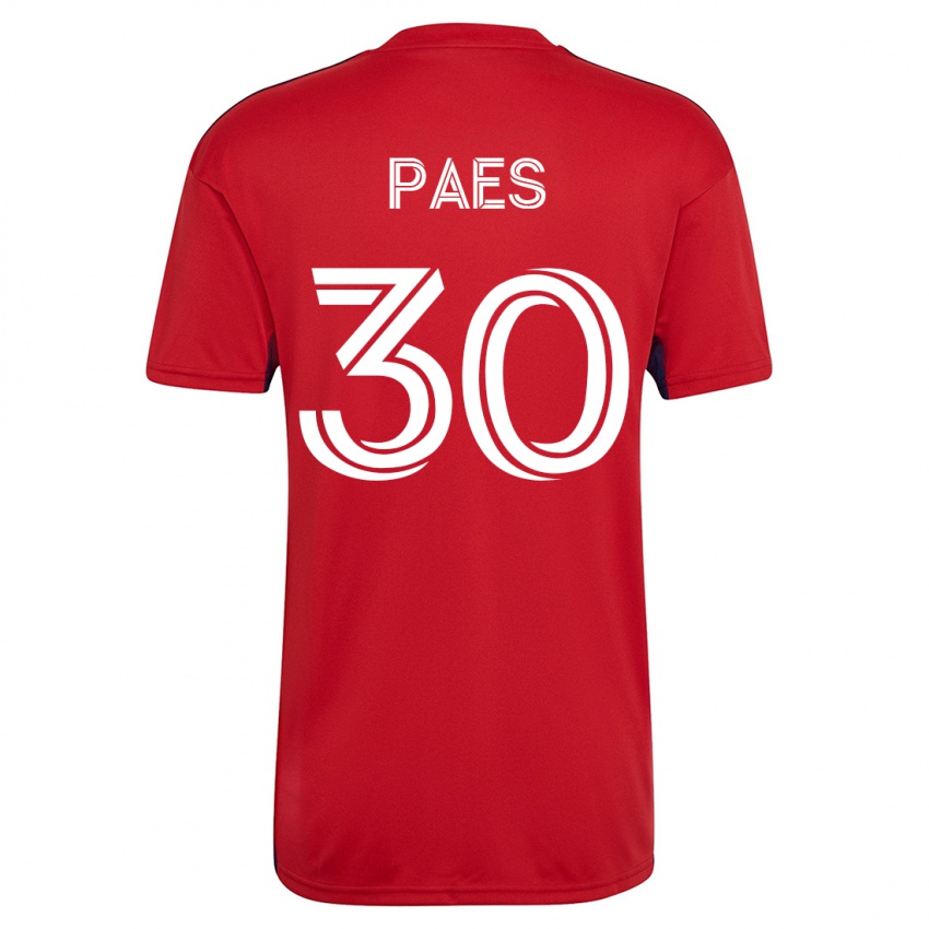 Pánské Maarten Paes #30 Červené Domů Hráčské Dresy 2023/24 Dres