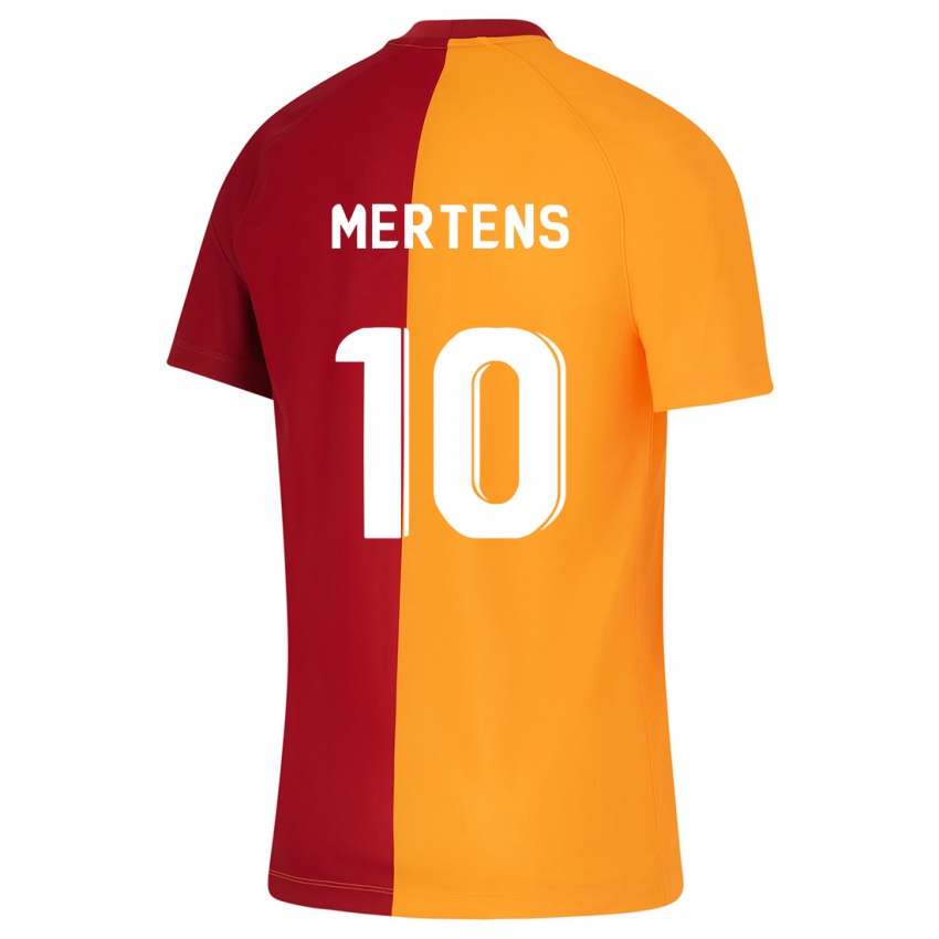 Pánské Dries Mertens #10 Oranžový Domů Hráčské Dresy 2023/24 Dres