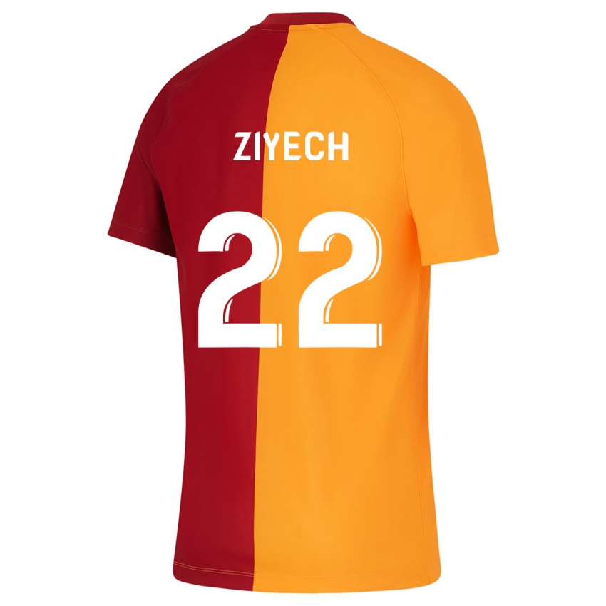 Pánské Hakim Ziyech #22 Oranžový Domů Hráčské Dresy 2023/24 Dres