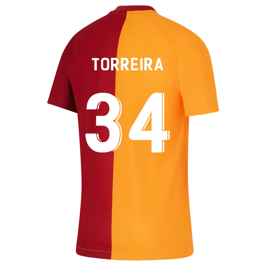 Pánské Lucas Torreira #34 Oranžový Domů Hráčské Dresy 2023/24 Dres