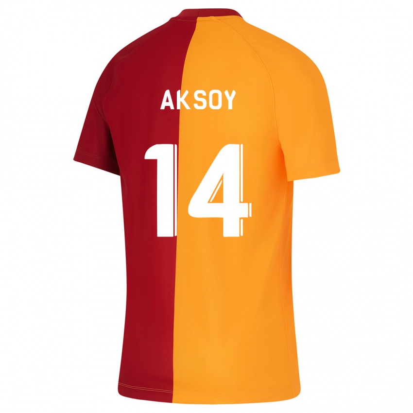 Pánské Berkan Aksoy #14 Oranžový Domů Hráčské Dresy 2023/24 Dres