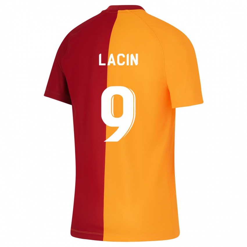 Pánské Elanur Laçin #9 Oranžový Domů Hráčské Dresy 2023/24 Dres