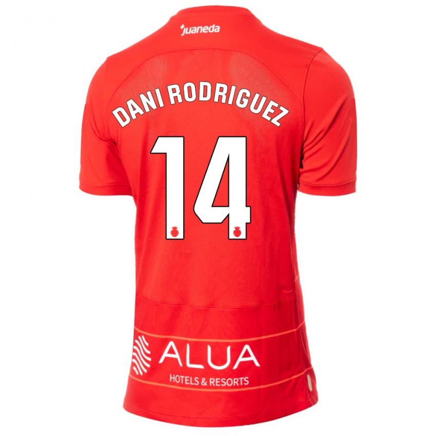 Pánské Dani Rodríguez #14 Červené Domů Hráčské Dresy 2023/24 Dres